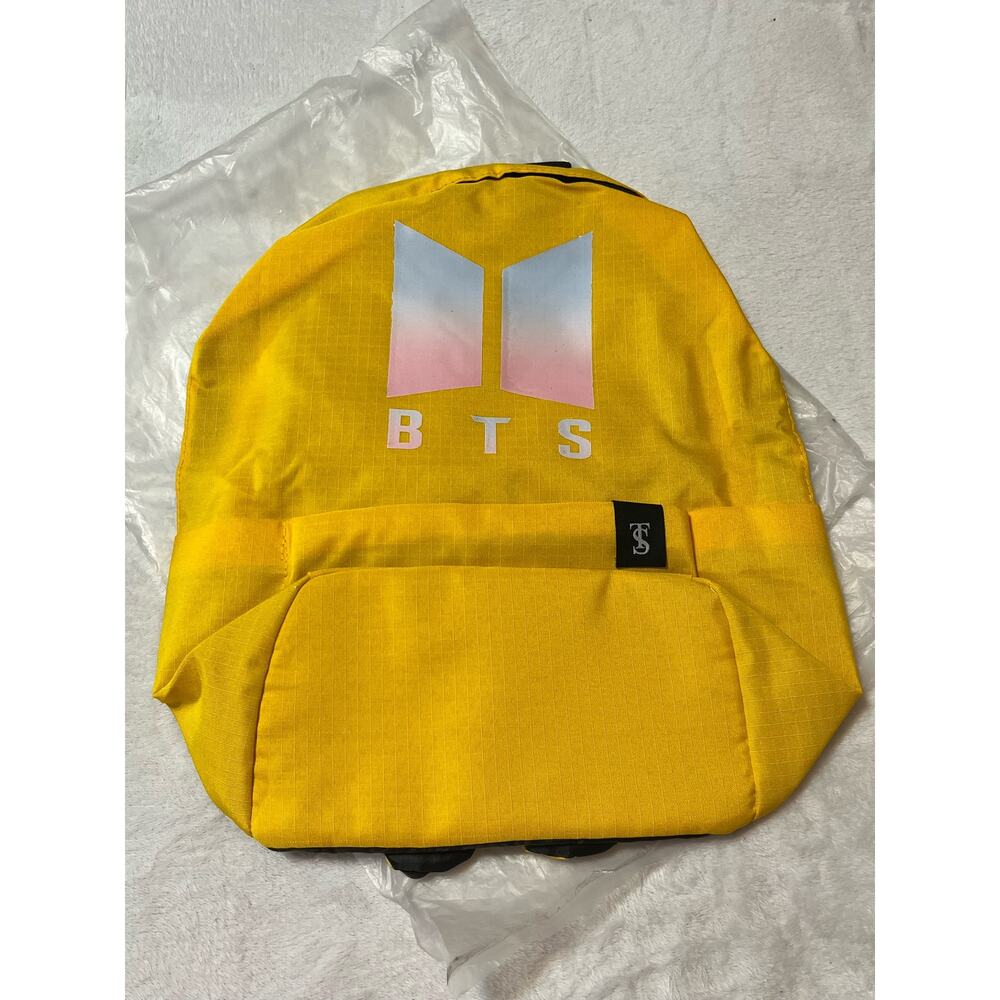 Korean Kpop Backpack School Book Bag Travel Day Pack Yellow